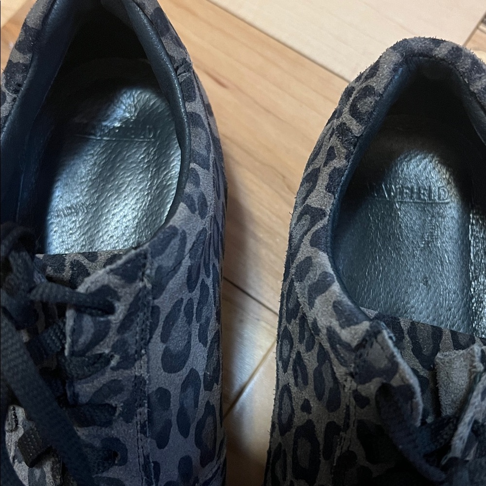 Manfield Suede Leopard Print Sneakers - Picture 13 of 16